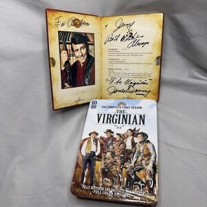 The Virginian Season 1 DVD 10 Disc Tin Autographed James Drury NBC Western TV